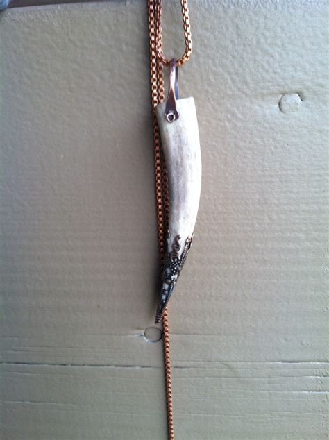 Antler Necklace Real Deer Antler Jewelry by daniellerosebean