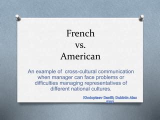 Cross cultural communication (example) | PPT