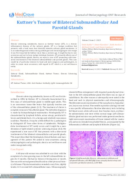 Pdf Kuttners Tumor Of Bilateral Submandibular And Parotid Glands