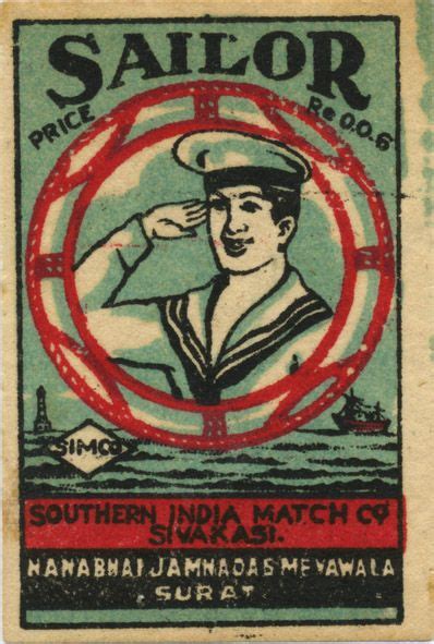 Matchbox Sailor Matchbox Art Matchbook Art Old Stamps