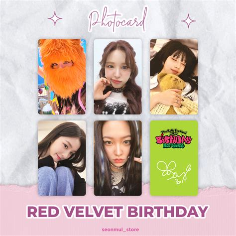 Jual TERMURAH PHOTOCARD PC RED VELVET BIRTHDAY POB PRE ORDER