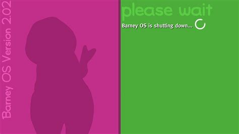 Barney Os 20 Shutdown Screen By Braydennohaideviant On Deviantart