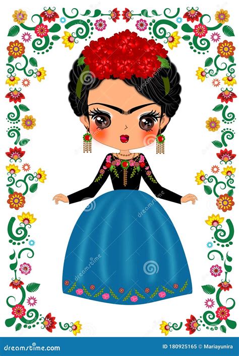 Frida Kahlo Stock Image | CartoonDealer.com #180925165