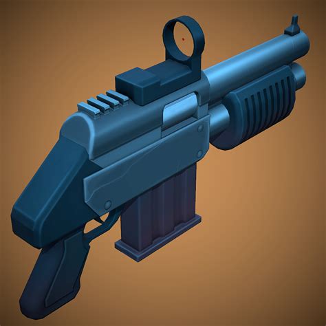 Pump Action Shotgun 3d Modell 7 Fbx Free3d