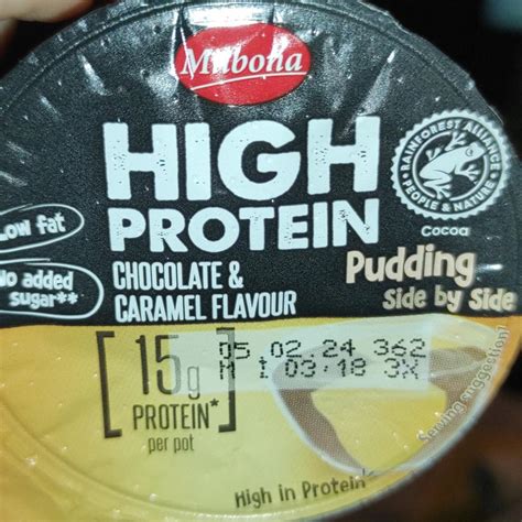 High Protein Chocolate And Caramel Flavour Pudding Milbona Kalorie Kj A Nutriční Hodnoty