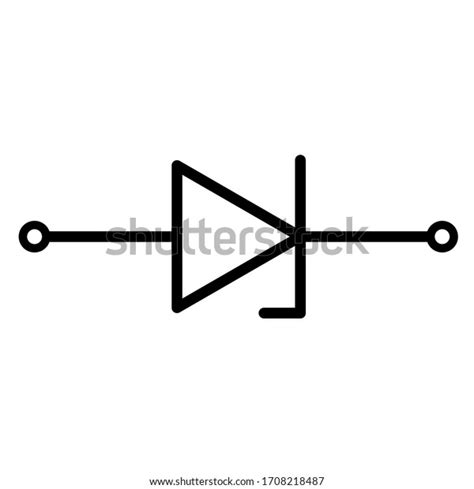 Ic Ne Diode Zener Du Symbole Zener Image Vectorielle De Stock Libre