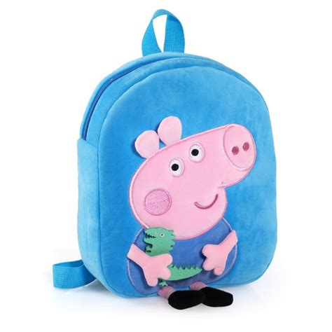 Original peppa pig george dos desenhos animados de pelúcia pequeno saco