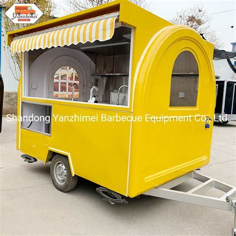 Customized Mobile Camping Restaurant Kiosk Waffle Pizza Coffee Crepe