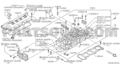 Engine Mechanical Nissan Sunny Sentra K Parts Catalogs