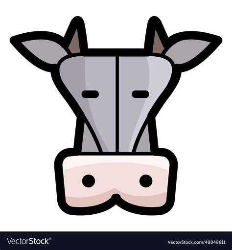 Cow head Royalty Free Vector Image - VectorStock