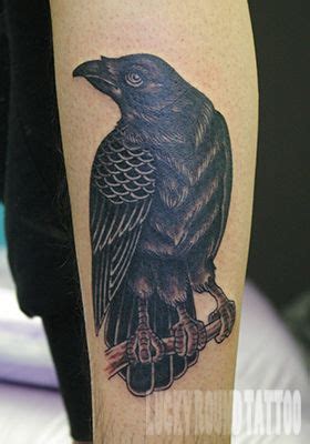 Beautiful Raven Tattoo in Osaka, Japan