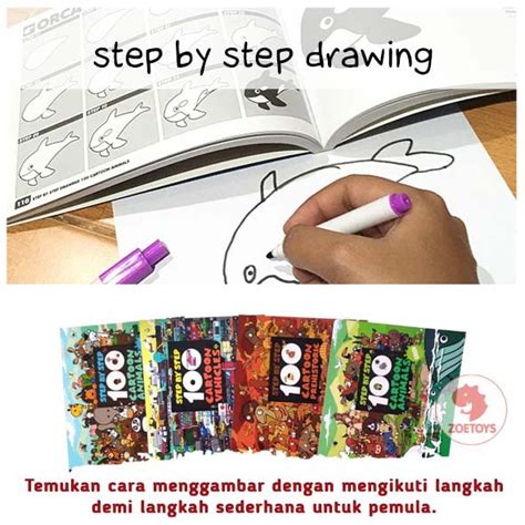 Jual Zoetoys Step By Step Drawing Buku Langkah Ayo Aku Jago