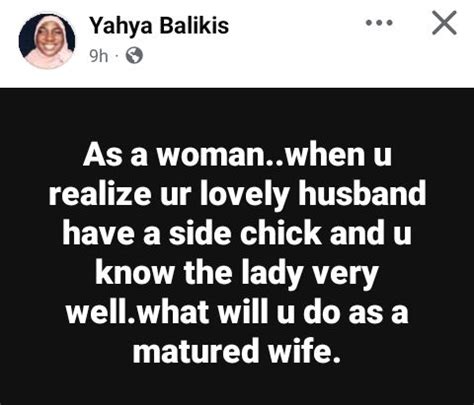 Mature Nigerian Wife Reveals How She Handles Her Husband And His Side Chick