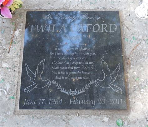 Twila Faye Ewing Oxford 1964 2011 Find A Grave Memorial