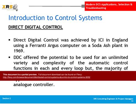 Ppt Distributed Control Systems Dcs Intro To Control Systems