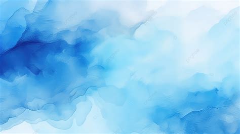 Vector Illustration Of A Vibrant Blue Abstract Watercolor Stain Texture