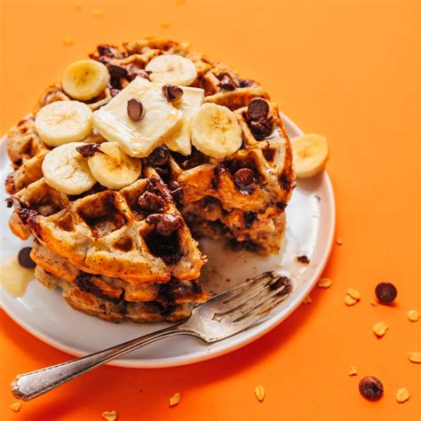 Chocolate Chip Banana Bread Waffles Minimalist Baker Recipes