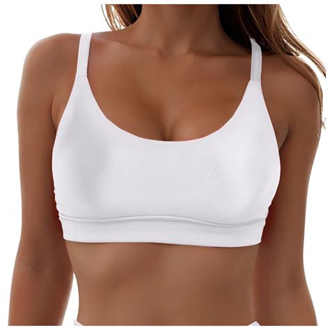 Zhden Push Up Bikini Top Womens Bikini Top Scoop Neck Full Coverage Bikini Tops Athletic Swim