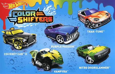 Hot Wheels Color Shifters Cockney Cab II Purple Passion Vampyra Trak Tune Nitro Doorslammer