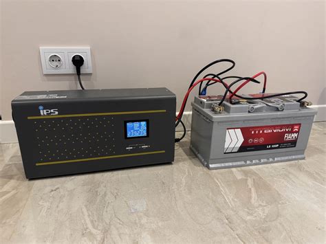 Інвертор УПС ДБЖ IPS600-SIN сінусоіда + аккумулятор Fiam 100 Ah: 5 000 ...