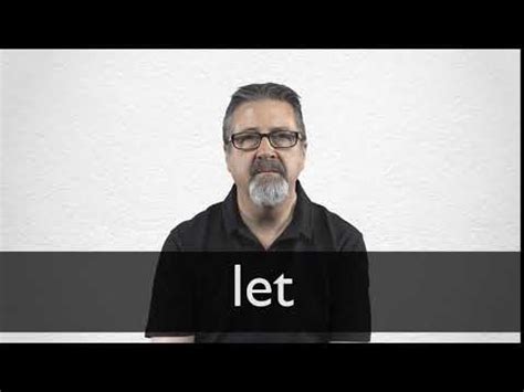French Translation of “LET” | Collins English-French Dictionary 