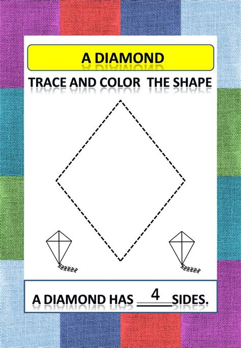 free printable preschool worksheets - Trace and Color the Shape ...