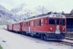 RhB Regionalzug 454 Von Tirano Nach St Moritz Am 09 03 1998 Einfahrt