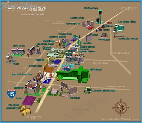 Las Vegas Map Tourist Travelsfinderscom