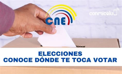 C Mo Saber En D Nde Me Toca Votar Consultar Lugar Cne Conmicelu