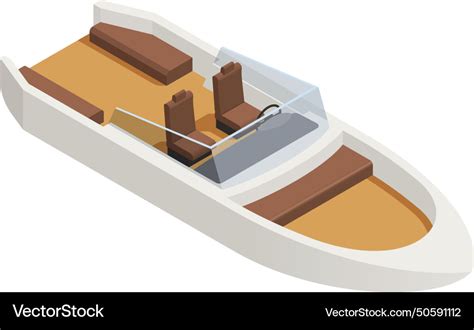 Luxury cutter boat composition Royalty Free Vector Image