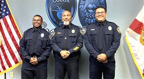 Cocoa Police Chief Evander Collier Swears In New Officers Jonathan