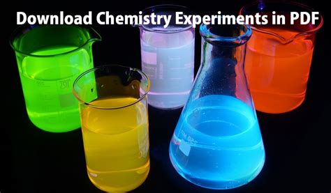 Download Chemistry Experiments and Science Projects in PDF - Chemistry ...