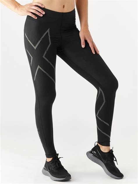 Xu Women S Mcs Run Compression Tights Reflective Leggings Vitality