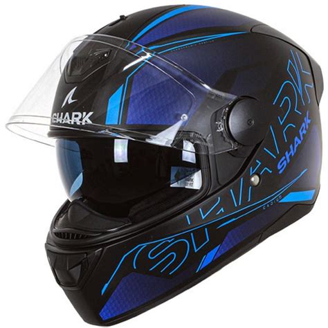 Capacete Shark D Skwal Cadium Ss Kbk Preto Azul Fosco Grid Motors