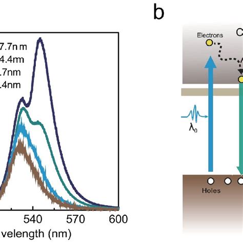 A Steady State PL Spectra Of Ultrathin MAPbBr 3 Sheets With Different