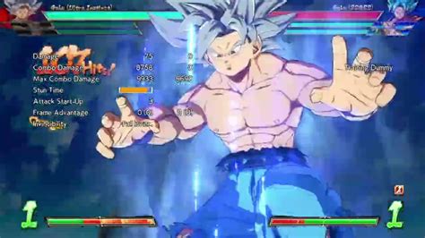 Dbfz Bar Round Start Base Vageta Blue Goku Ui Goku T O D Combo