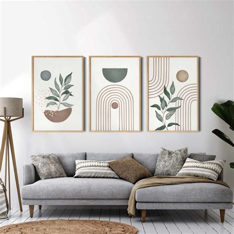 Sage Green Wall Art Set Of Prints Printable Abstract Home Etsy