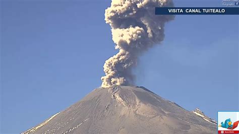 El Volcán Popocatépetl Registra 113 Exhalaciones En últimas 24 Horas