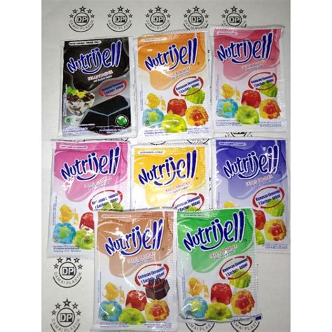 Jual Isi Gram Tepung Agar Jelly Powder Nutrijell Nutrijel Aneka Rasa