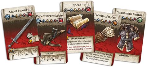 Zombicide Black Plague Equipment Cards Plague Cooperative Play