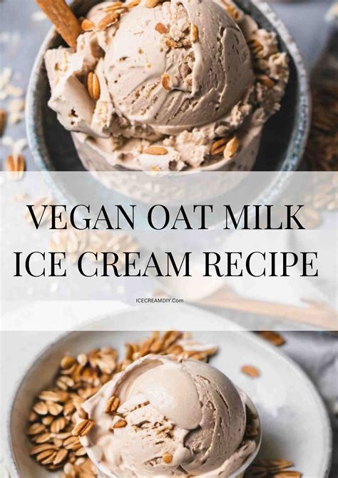 Vegan Oat Milk Ice Cream Recipe Ice Cream Diy Ice Cream Recipes From Scratch