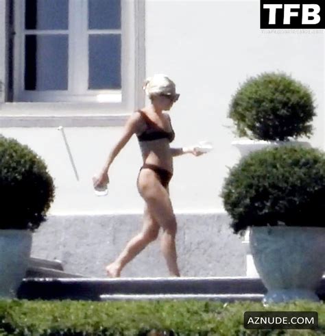 Lady Gaga Sexy Seen Showing Off Her Hot Bikini Body On Villa Bonomi Aznude