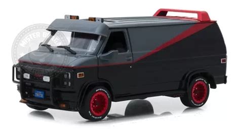 Miniatura Gmc 1983 Vandura A Team Preto Greenlight 1 24 Parcelamento