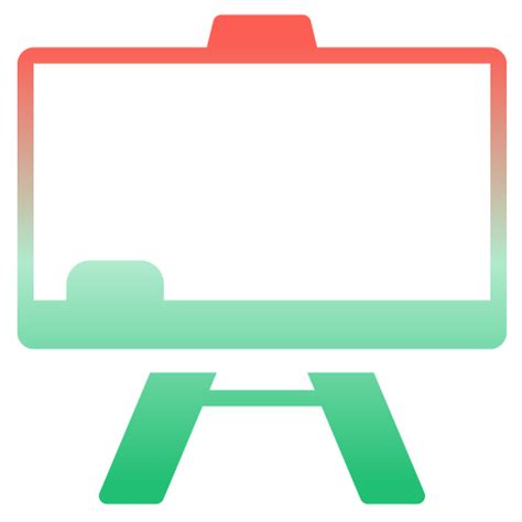 Whiteboard Generic Flat Gradient icon