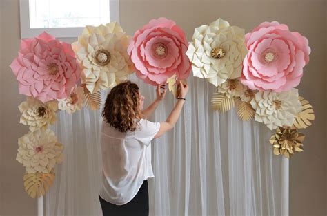 Decoración Con Flores De Papel ¡las Ideas Creativas Para Decorar Eventos Con Glamour