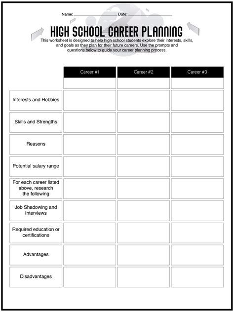 Printable Career Worksheets