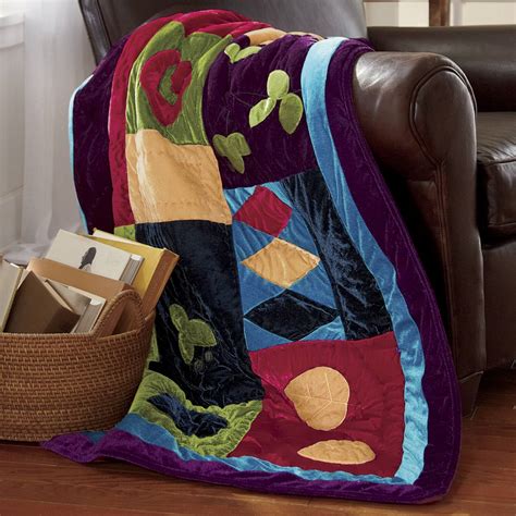 Velvet Splendor Quilt Sham And Throw Ginnys