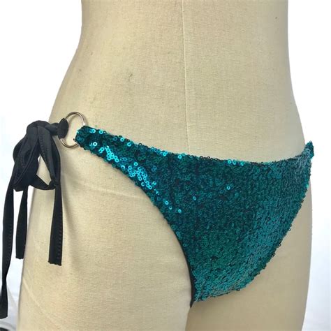 Swim Sexy Blue Sequin Bikini Swimsuit Poshmark