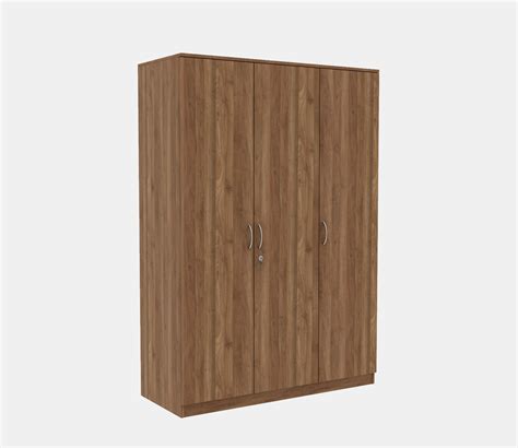 Buy Edwin Door Multi Utility Wardrobe Columbian Walnut Finish At