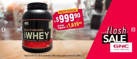 Flash Sale Gnc Proteína Gold Standard 100 Whey De 5 Lbs De 163990 A Solo 99990